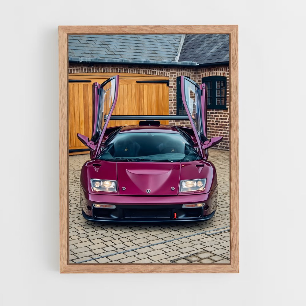 Poster Lamborghini Diablo (vue 4)
